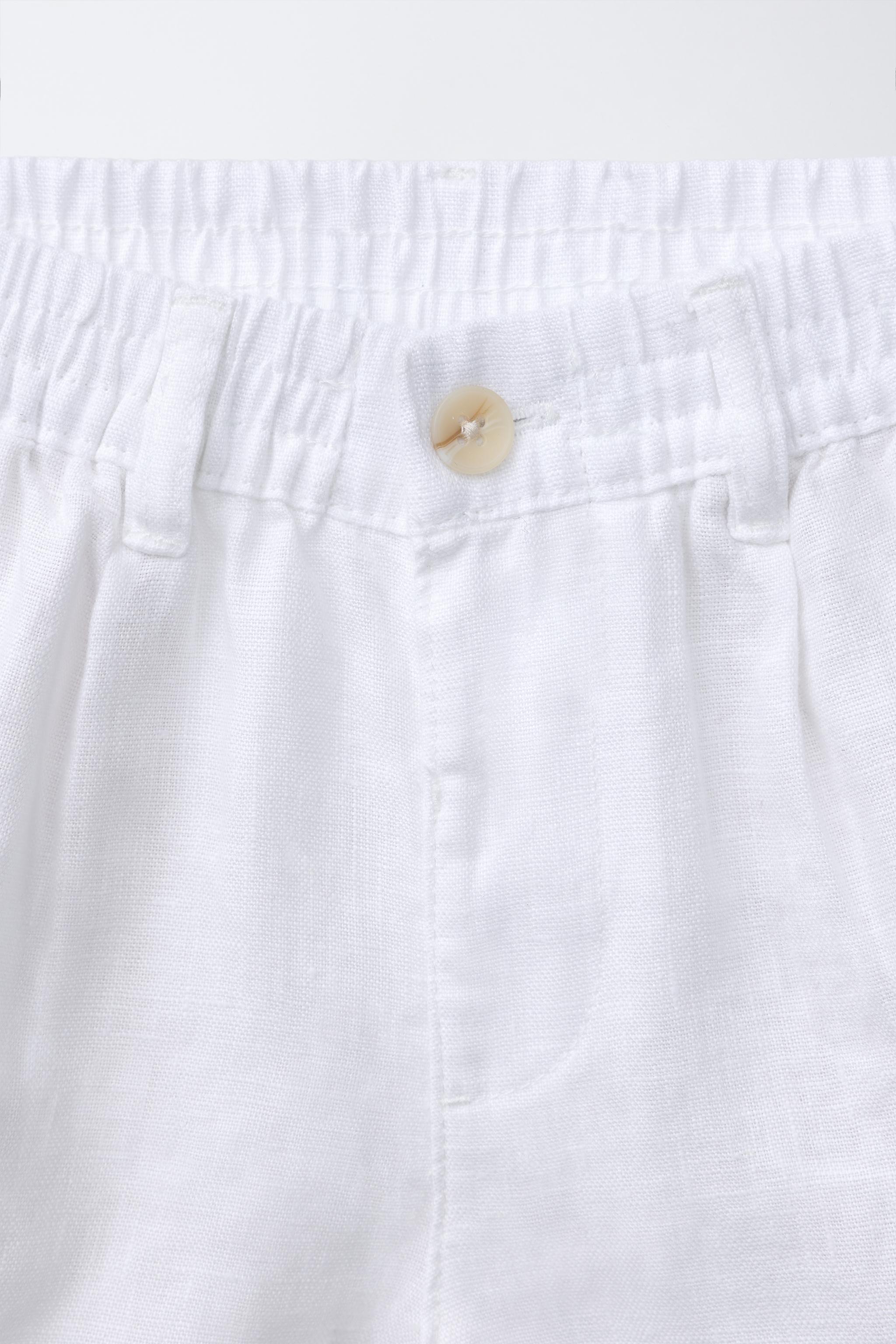 100% LINEN SHORTS